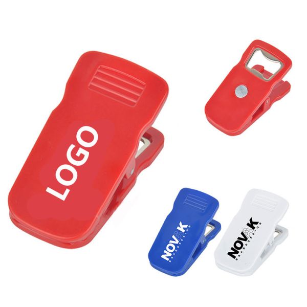 Colorful Promotional Big Magnet Bottle Opner Clip Logo Customized