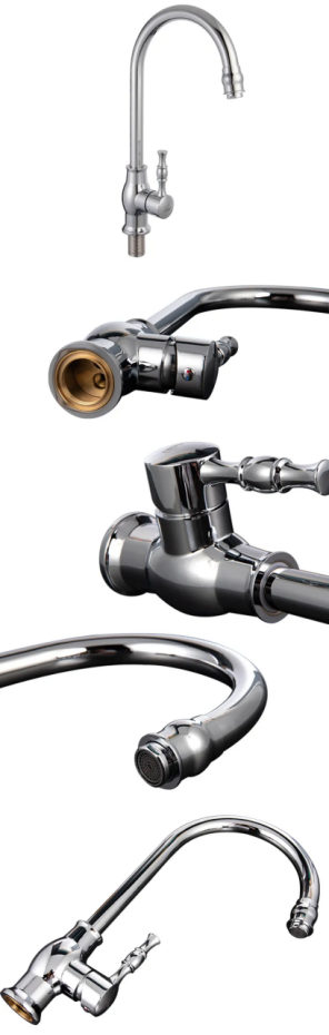 Modern Design Zinc Alloy Pull Out Down Silver Sink Kitchen Faucet Mixer Hot Cold Water Tap