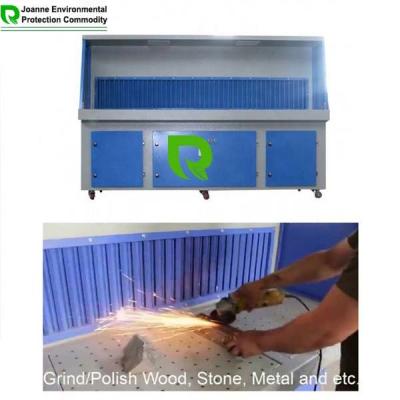 Dust Collect Down Draft Bench PLC Control Dual Sanding Station Downdraft Table 8000M3/H
