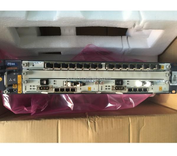 original ZTE 19 inch ZXA10 C320 OLT chassis, Optical Line Terminal, AC+DC dual power supply input