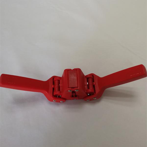 Double Lever Manual Bottle Capper Plastic Red Color With Built In Magnet 
