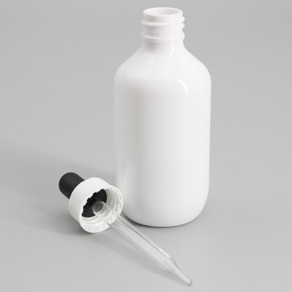 Plastic 100ml Clear Frosted Liquid Essential Oil Dropper Bottle