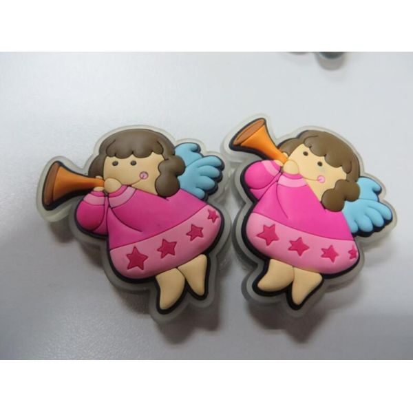 Flexible 3D Boys Girls Angel Shape PVC Fridge Magnet Sticker With Cheap Wholesale Price, For Home Decoration