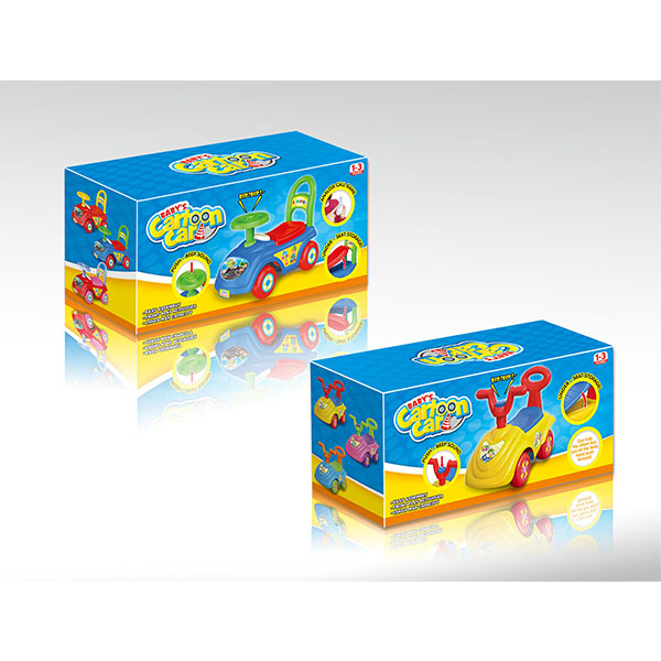 Plastic 4 Wheel Push Ride On Toys For Toddlers , Children's Ride On Toy Car