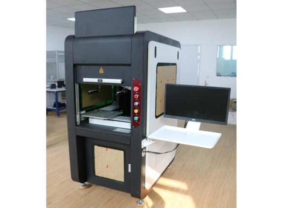 Máquina industrial da marcação do laser da tampa completa da proteção, máquina da marcação do metal