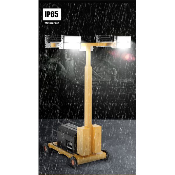 Iluminación móvil de ascensor 360 grados en todas las direcciones de ahorro de energía de ingeniería de iluminación de automóviles exterior lámpara de emergencia diesel