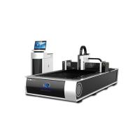 materiais do metal do corte de máquina do corte do laser do Cnc da fibra 380V de 3x1.5M