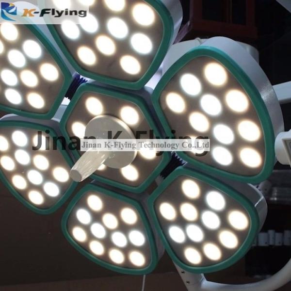 A pétala do hospital deu forma funcionamento de funcionamento Shadowless cirúrgico do diodo emissor de luz da cabeça da lâmpada ao único