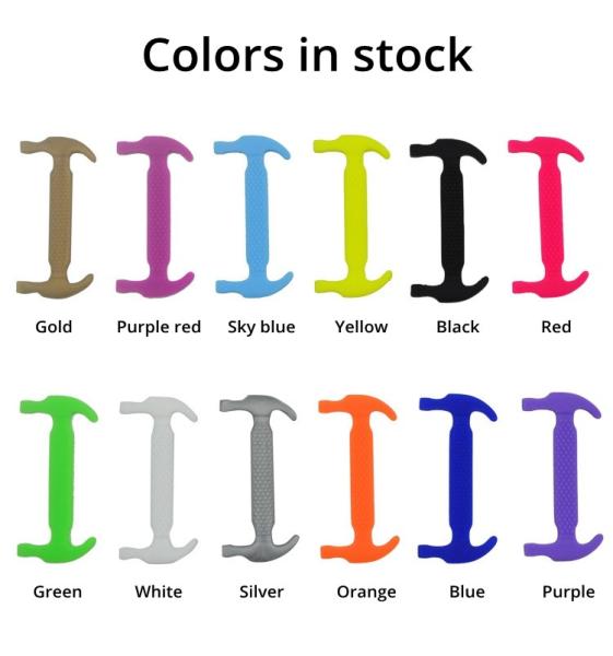 Soft Easy Wear Non Tie Shoelaces BPA Free Unique Design Free Size Shoelaces