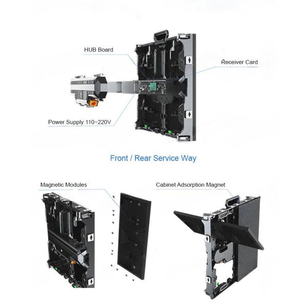 500х500мм P4.8 светодиодные видеостенные панели Напрокат на открытом воздухе для DJ Booth Фон