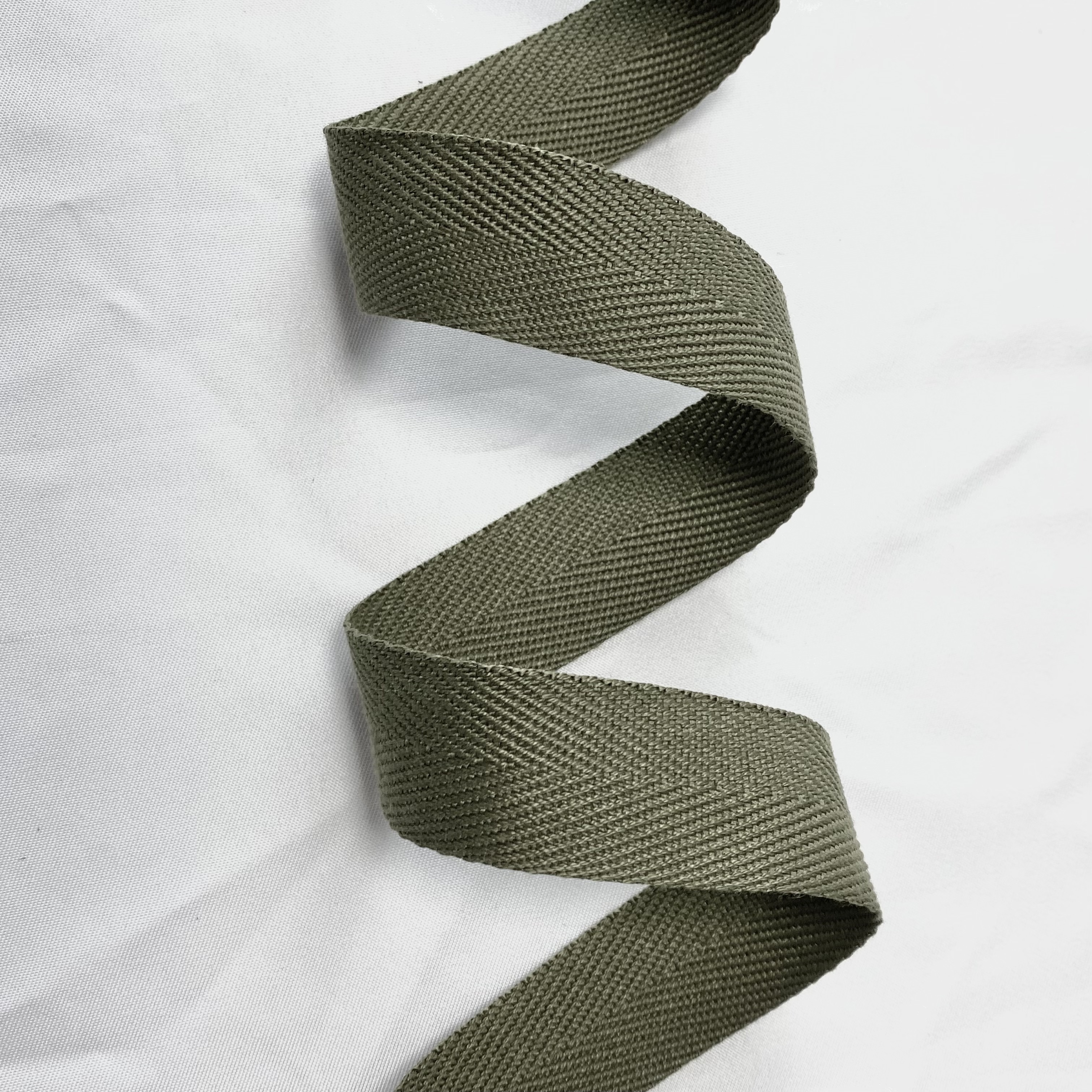 Herringbone polyester-cotton webbing Various colors Backpack strap Belt Handbag strap