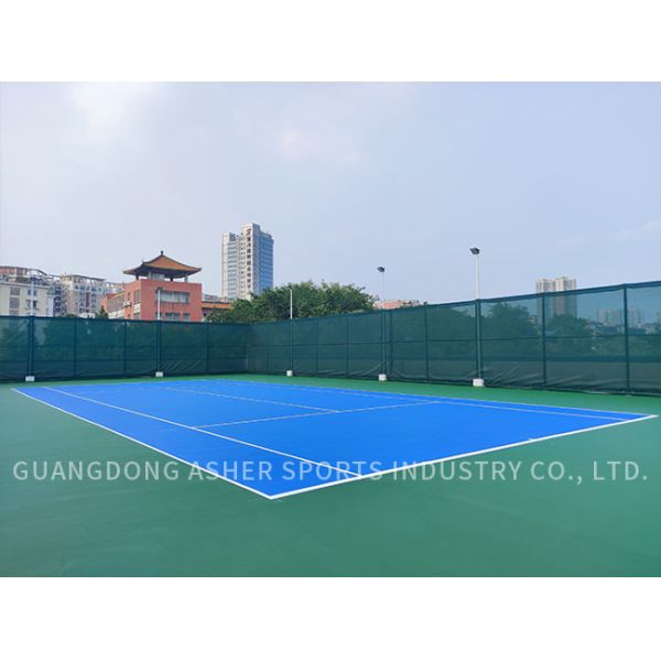 Вне слипчивой акриловой пользы баскетбольной площадки толщины настила 6mm спорт