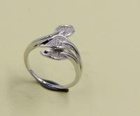 925 Sterling Silver Pave Set Cubic Zirconia Anéis para Mulheres Anéis de noivado em prata folha Anéis de prata folha AAA Pedra