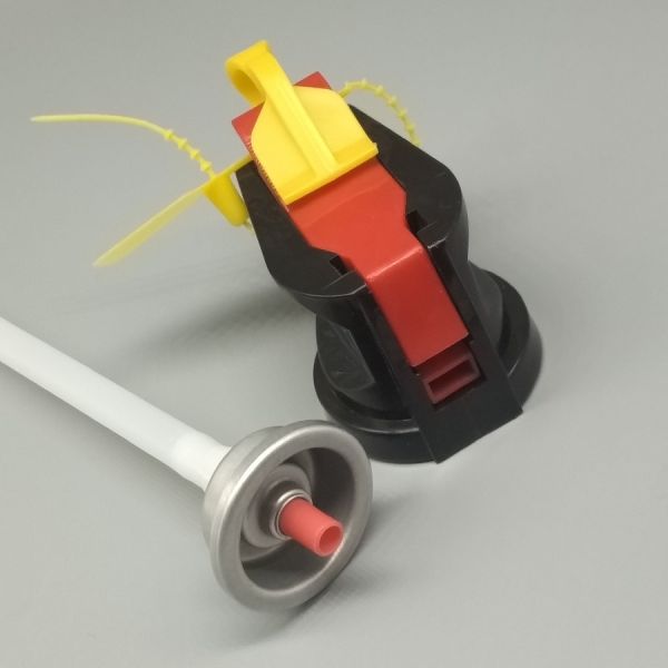 Certified Fire Extinguisher Spray Valve with Tamper-Proof Seal for Rechargeable Units