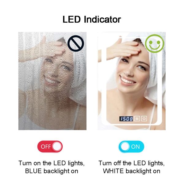 Квадратная просветленная противотуманная пленка для зеркала ванной комнаты 300 мм*500 мм 220-240В/50-60Гц