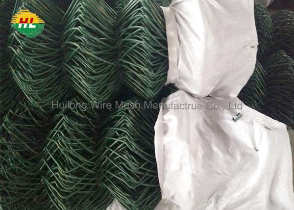 HUILONG 1-4'' PVC Coated Diamond Mesh Fence For Sports Ground