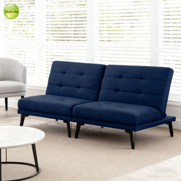 Modular Armless Loveseat Sleeper Folding Couch Bed Sofa For Lounges Customized