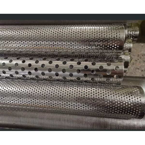 2mm 3 5 6 8mm Perforated Filter Tube Round Hole 304 316 Stainless Steel Metal