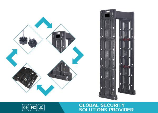 Waterproof Portable Walk Through Metal Detector Security Gate for exhibition