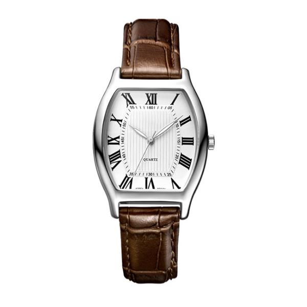 Waterproof 3ATM Romantic Couple Leather 22cm Couple Wrist Watch For Lovers
