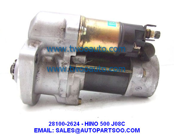 28100-2624 0355 502 0019 - Hino 500 J08C Starter Motor 24V 4.5KW 11T