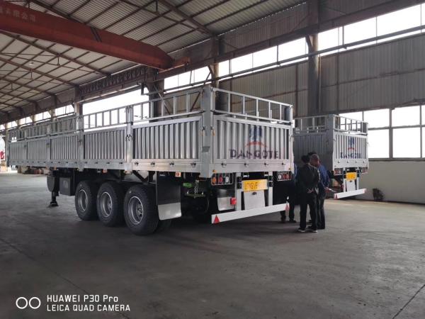 Customized Extendable Hydraulic 2/3/4 Axle Sidewall Semi-Trailer 60 Tons