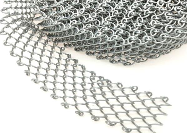1.2mm Thick 6mm Hole Chainlink Steel Mesh Curtain Oem