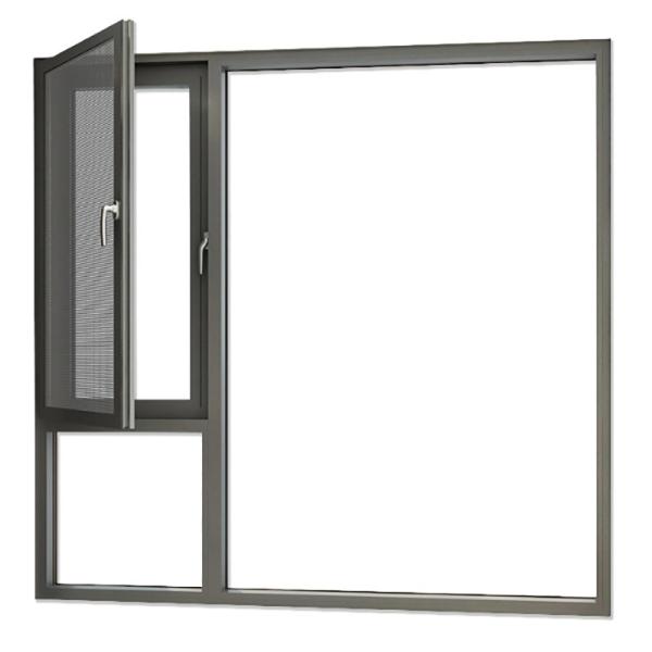 Thermal Break Double Glazed Aluminum Profile Aluminium Alloy Casement Window Swing Style