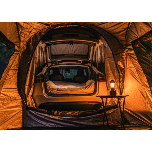 Черная водонепроницаемая полиэстерная стекловолокнистая палатка для кемпинга Tesla для модели Y