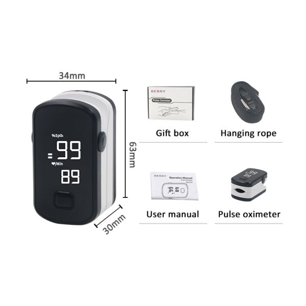 BM1000E CE Fingertip Pulse Oximeter Adult Blood Oxygen Meter