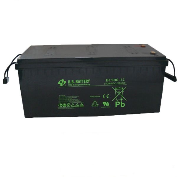 BB Battery BC200-12 12V 200Ah Best Energy Storage Maintenance Free Rechargeable VRLA Battery 200Ah for Electric Power