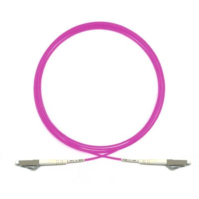 LSZH FTTH Violet LC To LC Fiber Patch Cable Single Mode OM4 SX C2.0 3.0