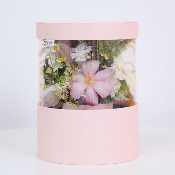 Rigid Boxes Custom Shipping Transparent Graduation Flower Gift Boxes for Bouquets