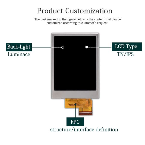 240×320 Модуль LCD с матрицей точек ISO9001 ST7789V Модуль экрана Ips Tft