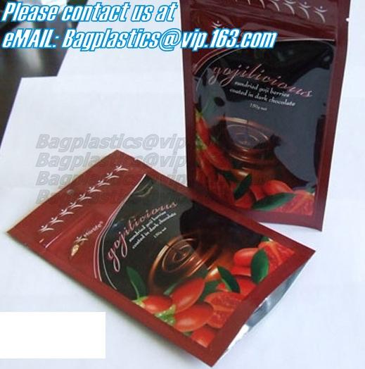 Printed Waterproof Zipper Stand Up Aluminum Foil Bag For Pet Food Laminated Bags, Polypropylene Pouches, Aluminum Foil B