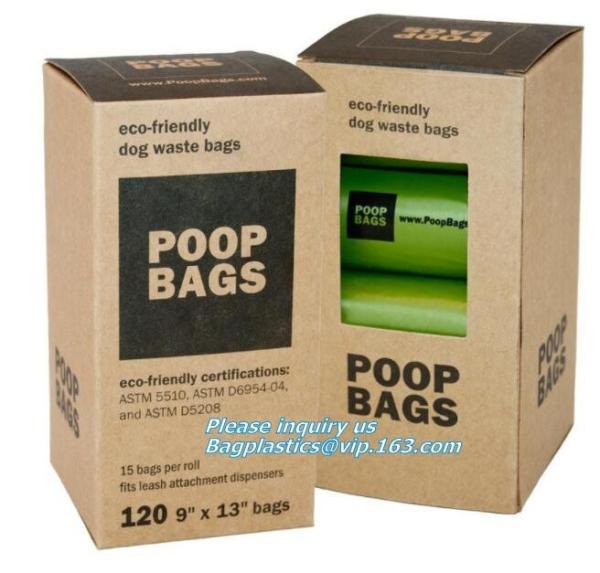 Compostable Dog Poop Bag/ Pet Waste Bags, Leak Proof Dog Waste Poop Bags, Environment Friendly Compostable Dog Pet Po