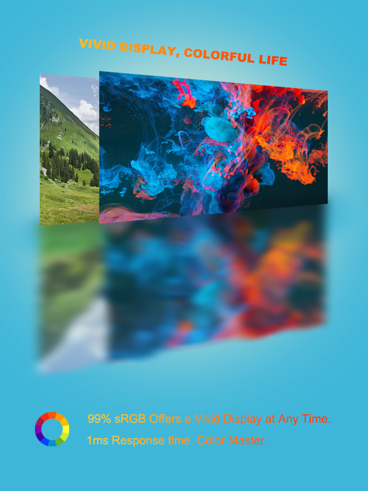 24 Inch Led Desktop Monitor Bezel Less 1K FHD Resolution Nano IPS Panel PC Monitor