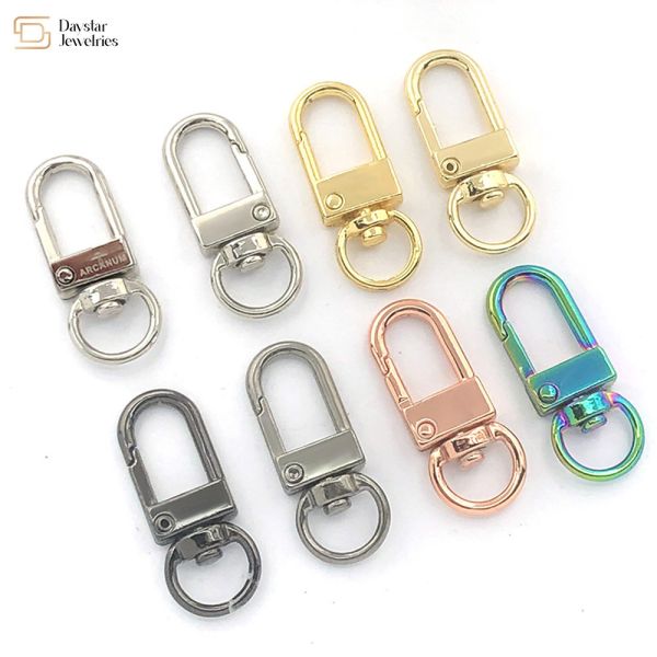 Части сумки поворачивают на шарнирах щелчковые пряжки сплава цинка крюка для делать ювелирных изделий DIy ключевых колец