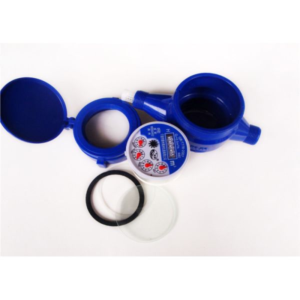 Multi Jet ABS Plastic Water Meters Liquid Sealed For Cold, LXSY-15EP