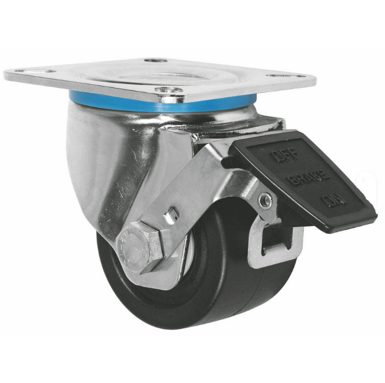 Factory Direct Sales 65/75mm Wheel Caster 360 Degree Top Plate Mini Swivel Nylon Casters Wheels
