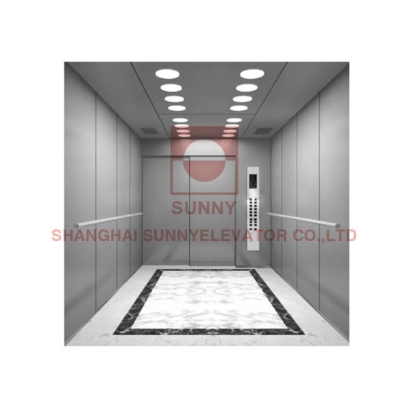 6 Нержавеющая сталь волосяного покрова подъема кровати лифта больницы пола 1600кг большая терпеливая