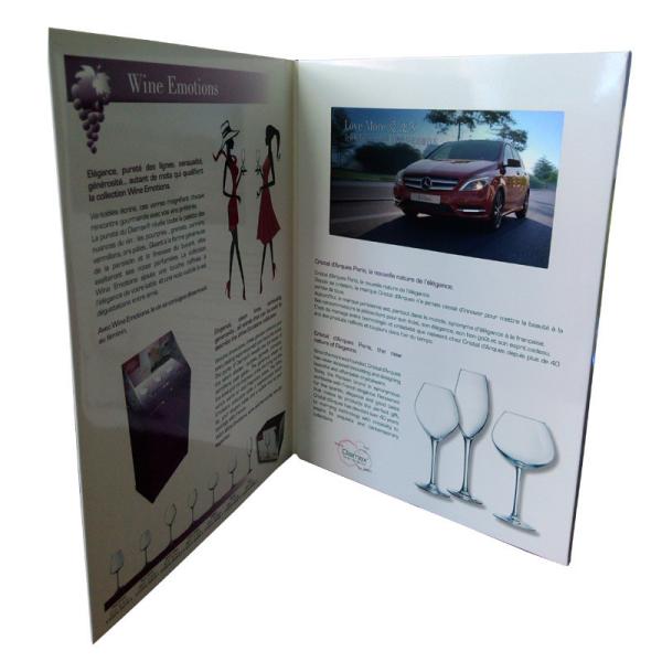 HD 7 Inch Electronic LCD Invitation Card CMYK Printing For Celebration