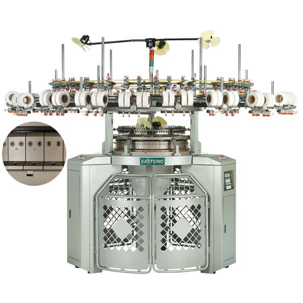12G-40G Single Jersey Round Knitting Machine Knit French Diamond Pique