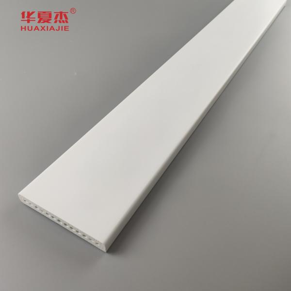 Venda a retalho de Pvc Profil 15/32 X 3-1/2 Planca Pvc 89 X12 mm Planca branca de moldagem