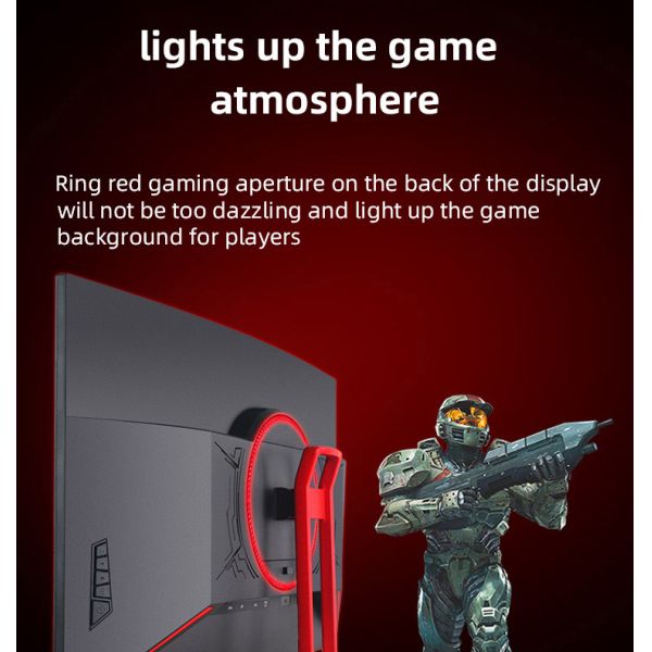 1MS 165hz 27 дюймовый изогнутый игровой монитор 2K VA панельный игровой монитор