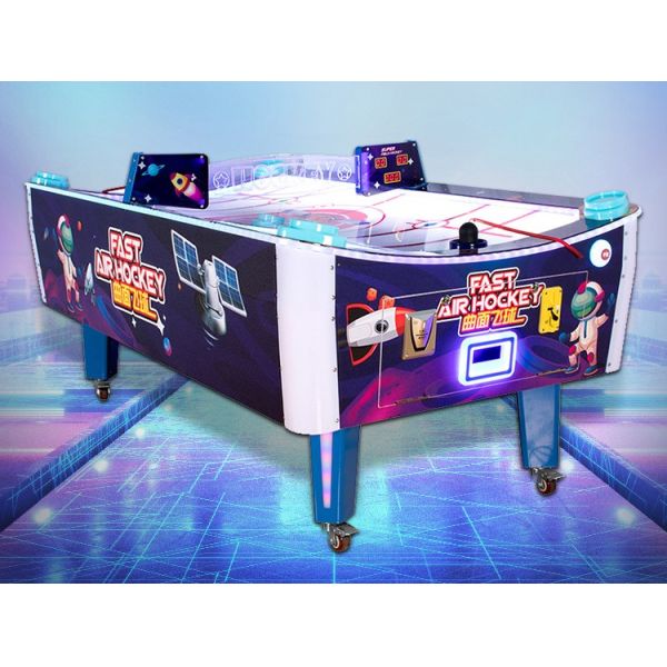 Jogos Indoor Arcade Air Hockey Table Metal Acrílico Material Plástico