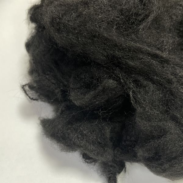5.5D*51mm Black Felt ES fiber For Soundproof &   High Color Felt Staple Fiber Soft & Fluffy Fastness Specifications can be customized