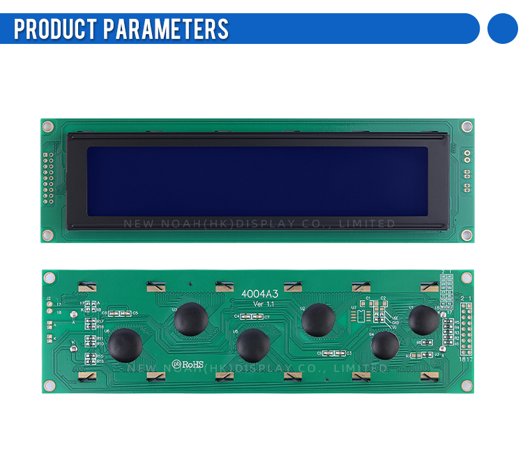 Russian Blue Film White Letters 4004A3 4X40 4004 Character LCD Module ST7066U LCM Parallel Port