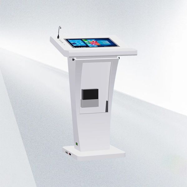 Qtenboard Digital Podium with Integrated AV Control Touch Screen and Wireless Mic for Smart Classrooms