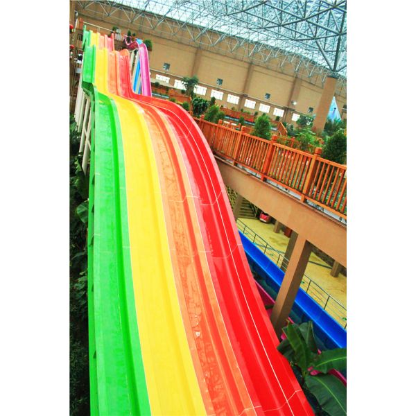 водные горки радуги 13м изготовленные на заказ для 6 гостей в время, парка атракционов